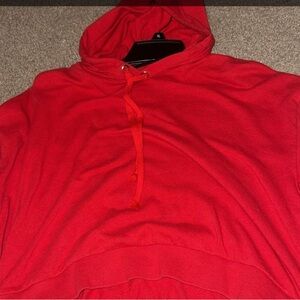 Red Hooded Sweatshirt